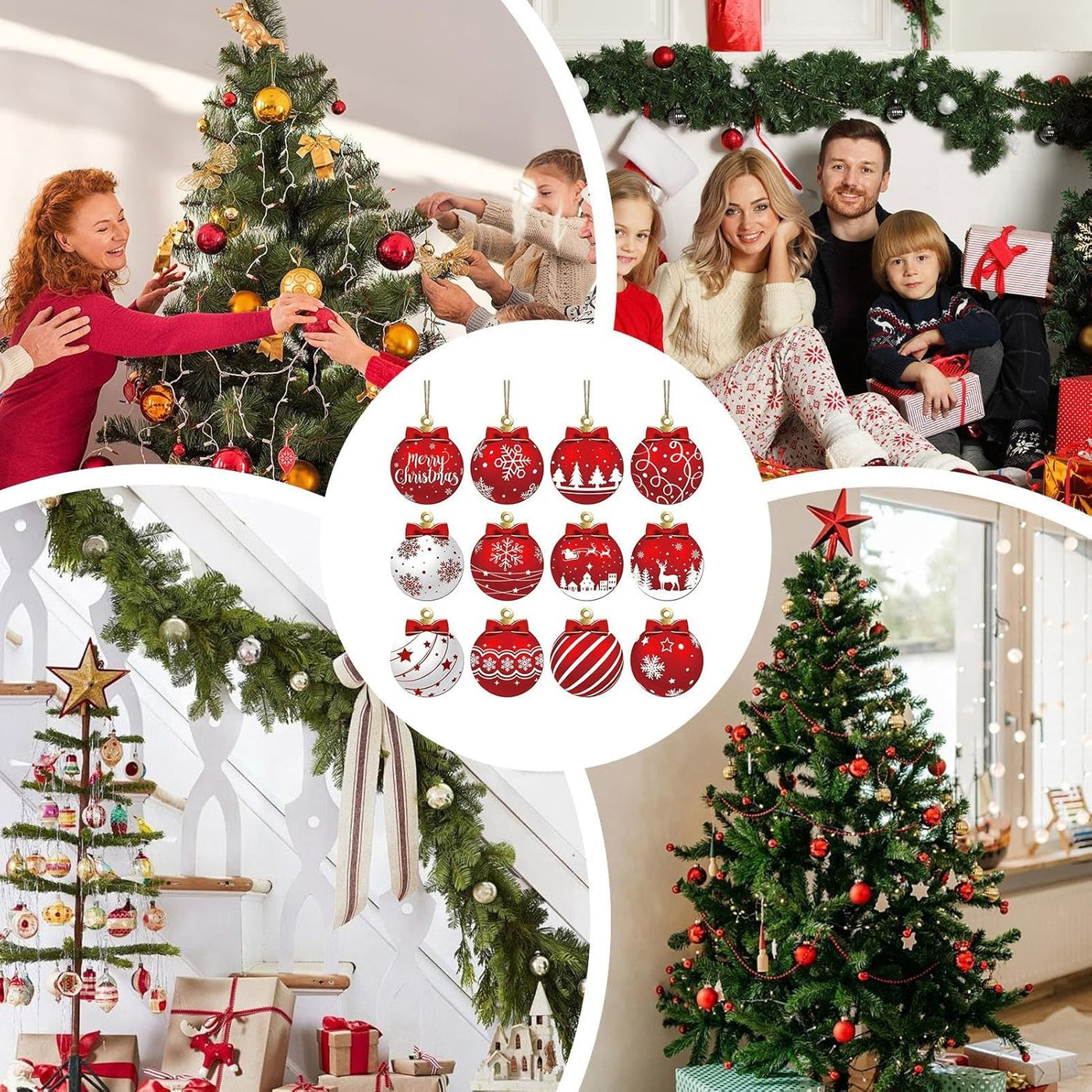 Woodland Cheer Round Christmas Ornament Plate