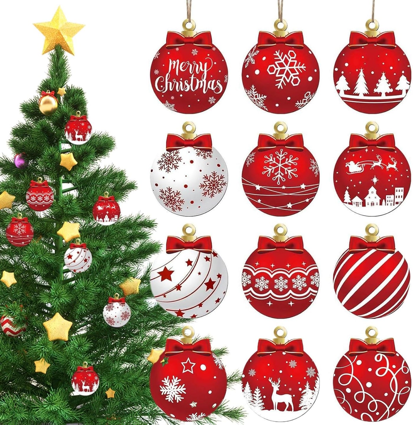 Woodland Cheer Round Christmas Ornament Plate